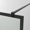 Walk-In-Dusche Duschwand 110x200 cm schwarz Duschabtrennung Produktbild-Vorschau 6