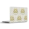 MuchoWow® Laptop Aufkleber Sticker Cover Blumen - Gold - Produktbild-Vorschau 1