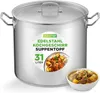 Penta in acciaio inox NutriChef 33,1 L a induzione – Anteprima dell’immagine prodotto 1