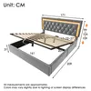 Letto imbottito Flieks 160x200cm con USB e Type C, letto Anteprima dell’immagine prodotto 4