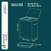 VOUNOT® Wäschekorb 2 Fächer 150L, Wäschesammler mit Deckel Produktbild-Vorschau 3