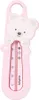 A pink baby thermometer shaped like a teddy bear. Produktbild-Vorschau