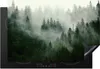KitchenYeah© Herdabdeckplatte Wald - Nebel - Bäume - Natur Produktbild-Vorschau 1