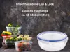 LS-LebenStil Frischhaltedose Clip & Lock 1400ml Rund mit Produktbild-Vorschau 3