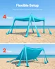 SucceBuy Strandzelt mit Sonnenschutz (UPF 50+) 3 x 3 x 2 m, Produktbild-Vorschau 6