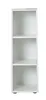 A white, three-shelf storage unit. Produktbild-Vorschau