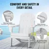 SucceBuy Zestaw 2 krzeseł Adirondack, plastikowe składane Podgląd zdjęcia produktu 5