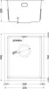 Mexen Trixo lavello in acciaio inox 1-vasca 370 x 440 mm, Anteprima dell’immagine prodotto 3