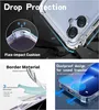 Collage of images showcasing a phone case with features like drop protection and dustproof design. Produktbild-Vorschau