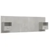 vidaXL Tête de lit avec tables de nuit gris béton Bois Voir les images du produit 1