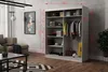 Neuer Kleiderschrank mit Schiebetüren LUNA 180 cm (WEISS) Produktbild-Vorschau 3