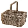Kobolo Einkaufskorb ETTA mit Henkel aus Rattan in kubu grey Produktbild-Vorschau 1