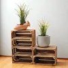 Obstkiste 40 x 30 x 25 cm  3er SET Geflammt Boden Produktbild-Vorschau 4