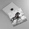 Wanduhr - Quadrat - Glasuhr - Pferde Tiere Galopp Wiese - Produktbild-Vorschau 2