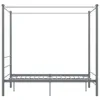 vidaXL Himmelbett Grau Metall 120x200 cm -  Betten & Produktbild-Vorschau 4