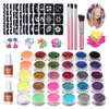 Glitzer Tattoo Set, Temporäre Glitzertattoo Make Up Kit für Produktbild-Vorschau 2