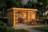 Alpholz Gartenhaus Leandro 394x268cm Imprägn. Pinie mit Produktbild-Vorschau 3