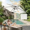 Sekey Rund Sonnenschirm 200 cm, Gartenschirm mit Kurbel & Produktbild-Vorschau 9