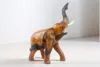 Elefant laufend, Holz-Elefant mit erhobenen Rüssel, Produktbild-Vorschau 3