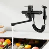 Küchenarmatur - Wandarmatur Mischbatterie - 23 cm Auslauf - Produktbild-Vorschau 3