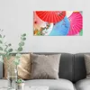 DEQORI Hybrid Leinwand Bild 60x30 cm 'Bunte Schirmvielfalt' Produktbild-Vorschau 3