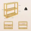 WOLTU Wandregal Wandschrank Badregal Handtuchhalter Produktbild-Vorschau 3