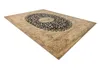 Wollteppich SUPERIOR Piemonte Rosette beige / dunkelblau Produktbild-Vorschau 3