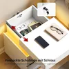 WOLTU Nachttisch mit Ladefunktion und LED-Beleuchtung, Produktbild-Vorschau 6