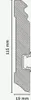 Sockelleiste Hamburger Profil 19 x 115 Weiß MDF foliert RAL Produktbild-Vorschau 3