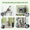 PawHut, mačací strom s odkladacím priestorom, výška 132 cm, Náhľad obrázku produktu 6