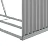 vidaXL Wiata na drewno opałowe jasnoszara 120x45x100 cm Podgląd zdjęcia produktu 9