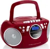 A red and silver Hyundai CD radio cassette player is shown against a white background. Voir les images du produit