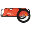 vidaXL Remorque pour vélo Orange Tissu Oxford et fer Voir les images du produit 6