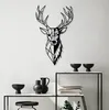 Wallity, Red Deer 2, nástěnná dekorace, černá, kov, 42 x 70 Náhled obrázku produktu 1