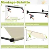 LZQ Markise, Fallarmmarkise einziehbar, 300 x 145 cm, Produktbild-Vorschau 3