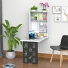 HOMCOM Bureau Mural Pliable Table Murale Rabattable Voir les images du produit 2