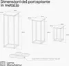 LAMO Manufaktur Set di 3 supporti per piante 28/48/68 cm - Anteprima dell’immagine prodotto 3