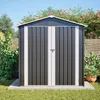 Metalen gereedschapsschuur 142 x 185 cm met metalen Productafbeelding-voorbeeld 13