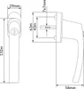 MONZANA® 10x Fenstergriffe Abschließbar mit Schloss Produktbild-Vorschau 3