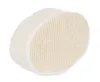 BADESCHWAMM mit Griff Oval 15x10x5cm Weiß-Beige Produktbild-Vorschau 1