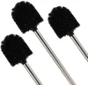 3er Set Toilettenbürste, Schwarz Bürstenkopf mit Edelstahl Produktbild-Vorschau 4