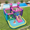 COSTWAY Aufblasbare Wasserrutsche mit Gebläse, Kinder Produktbild-Vorschau 1