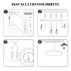 ZMH Plafonnier LED Plafonnier plat Chambre à coucher 22CM Voir les images du produit 9