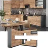 Eckküche Vicco Fame-Line Goldkraft Eiche/Anthrazit 287 x 60 Produktbild-Vorschau 6