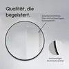 Wandspiegel 120 cm, rund, matt schwarz, Aluminiumrahmen Produktbild-Vorschau 2