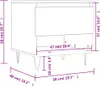 vidaXL Couchtische 2 Stk. Braun Eichen-Optik 50x46x50 cm Produktbild-Vorschau 8