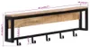vidaXL Garderobe 87x10x27 cm Raues Massivholz Mango Produktbild-Vorschau 7