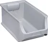 A light gray plastic storage bin is shown from a slightly elevated front-left angle against a white background. Náhled obrázku produktu