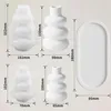 3er Set Silikon Gießformen Vase mit Tablett für Epoxidharz Produktbild-Vorschau 3