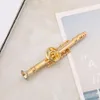 Zlacení Klarinet brož Hudební nástroj brož Pin s dárkovou Náhled obrázku produktu 2